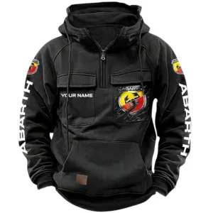 Car Hoodie Tactical Quarter Zip, Hoodie Exclusive Logo For Car Lovers CAR164022425148 - Black