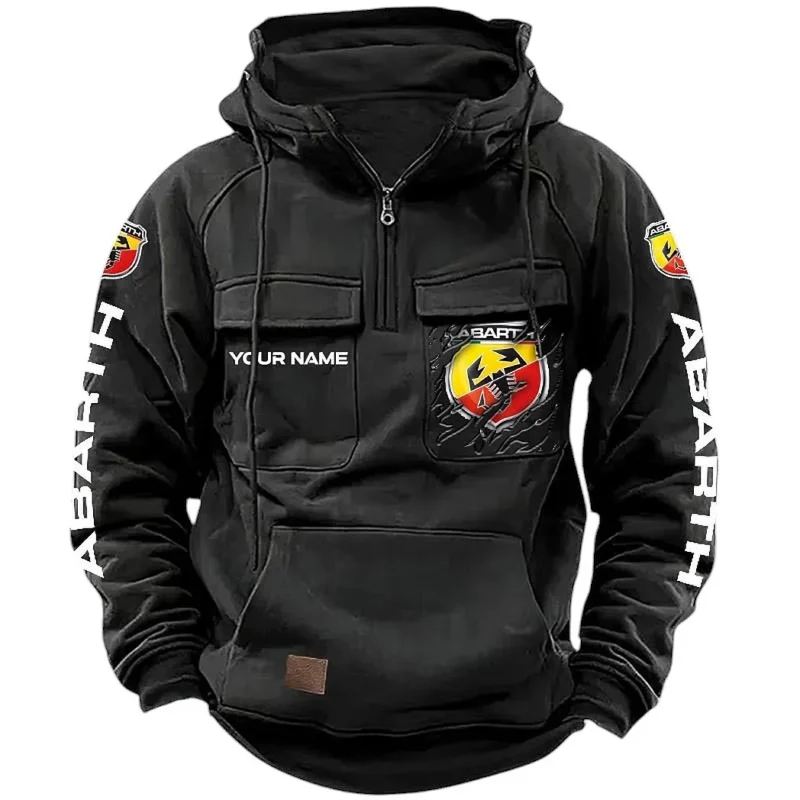 Car Hoodie Tactical Quarter Zip, Hoodie Exclusive Logo For Car Lovers CAR164022425148 - Black
