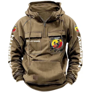 Car Hoodie Tactical Quarter Zip, Hoodie Exclusive Logo For Car Lovers CAR164022425148 - Khaki