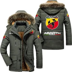 Car Parka hoodie, Coat with Hood Exclusive Logo For Car Motorcycles Lovers CAR7002082025 - Army Green