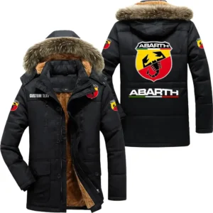 Car Parka hoodie, Coat with Hood Exclusive Logo For Car Motorcycles Lovers CAR7002082025 - Black