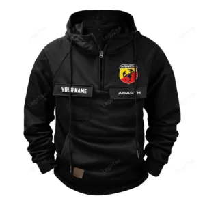 Car Hoodie Tactical Quarter Zip, Hoodie Exclusive Logo For Car Lovers - Black CAR109021425411-2
