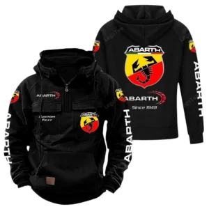 Car Hoodie Tactical Quarter Zip, Hoodie Exclusive Logo For Car Lovers - Black CAR96021425730-2