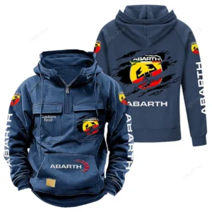 Car Hoodie Tactical Quarter Zip, Hoodie Exclusive Logo For Car Lovers - Dark Blue CAR122021425039-3