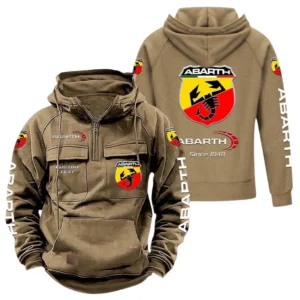 Car Hoodie Tactical Quarter Zip, Hoodie Exclusive Logo For Car Lovers - Khaki CAR96021425730-4