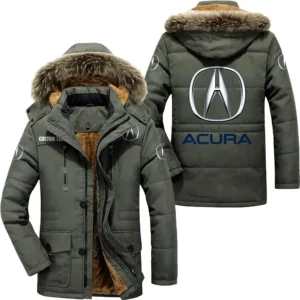PerforTrucksce Car Parka hoodie, Coat with Hood Exclusive Logo For Car Motorcycles Lovers CAR7002082026 - Army Green
