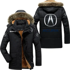 PerforTrucksce Car Parka hoodie, Coat with Hood Exclusive Logo For Car Motorcycles Lovers CAR7002082026 - Black