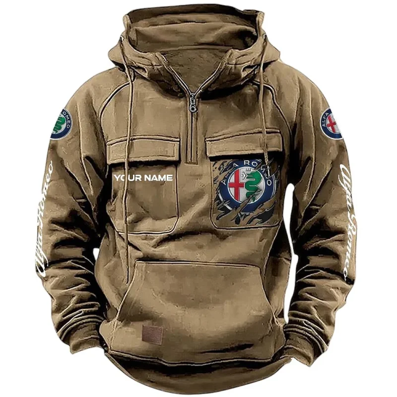 Legendary Car Hoodie Tactical Quarter Zip, Hoodie Exclusive Logo For Legendary Car Lovers CAR164022425154 - Khaki