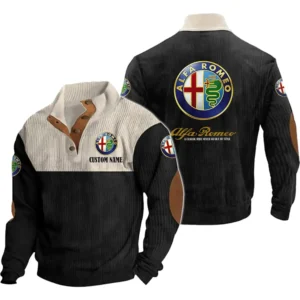 Legendary Car Men's Stand Up Collar Base Shirt, Collar Hoodie Exclusive Logo For Car Motorcycles Fans CAR20012026 - Black