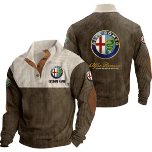 Legendary Car Men's Stand Up Collar Base Shirt, Collar Hoodie Exclusive Logo For Car Motorcycles Fans CAR20012026 - Brown