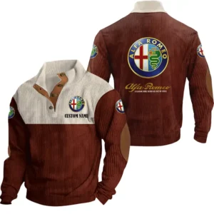 Legendary Car Men's Stand Up Collar Base Shirt, Collar Hoodie Exclusive Logo For Car Motorcycles Fans CAR20012026 - Red