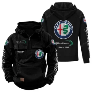 Legendary Car Hoodie Tactical Quarter Zip, Hoodie Exclusive Logo For Legendary Car Lovers - Black CAR96021425719-2