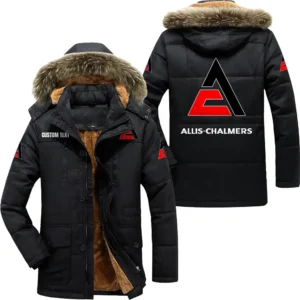 Tractor Parka hoodie, Coat with Hood Exclusive Logo For Car Motorcycles Lovers CAR7002082028 - Black