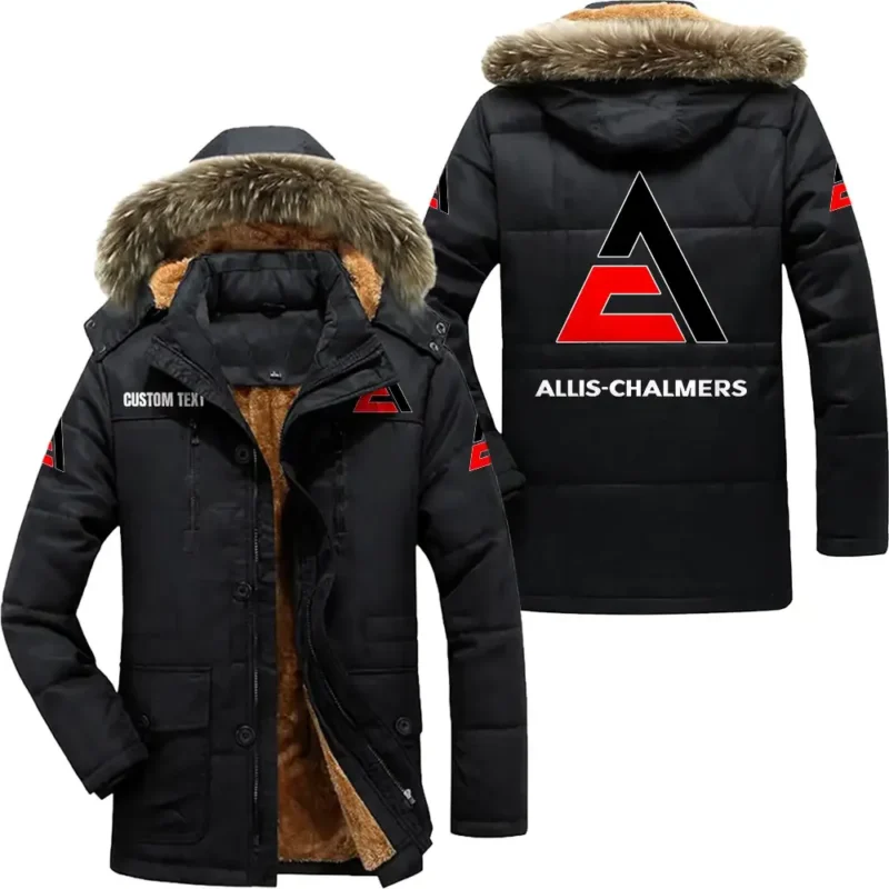 Tractor Parka hoodie, Coat with Hood Exclusive Logo For Car Motorcycles Lovers CAR7002082028 - Black