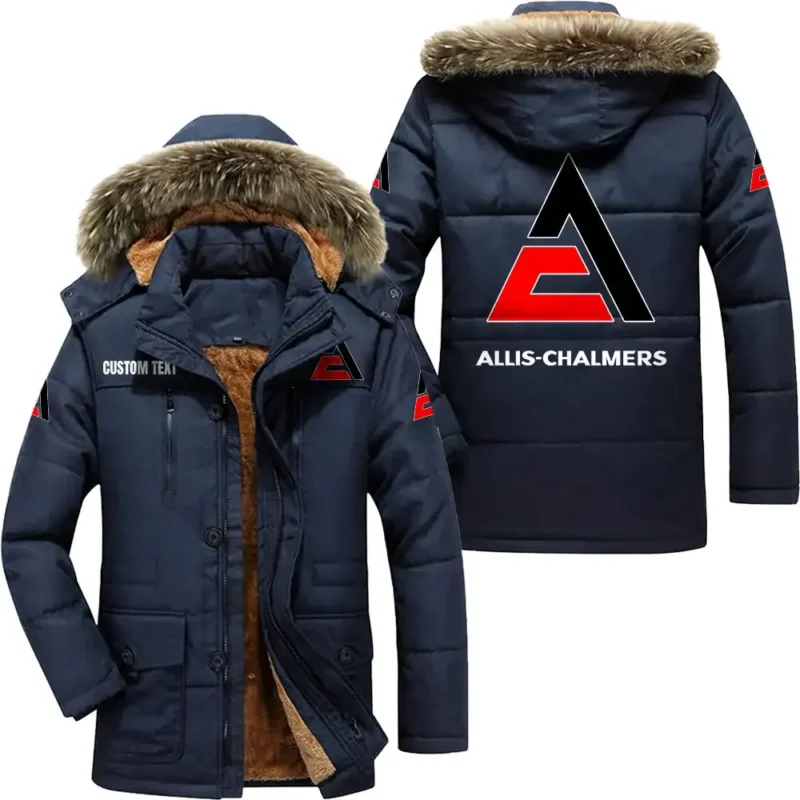Tractor Parka hoodie, Coat with Hood Exclusive Logo For Car Motorcycles Lovers CAR7002082028 - Navy