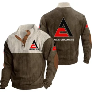 Tractor Men's Stand Up Collar Base Shirt, Collar Hoodie Exclusive Logo For Car Motorcycles Fans CAR20012027 - Brown