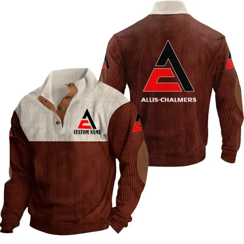 Tractor Men's Stand Up Collar Base Shirt, Collar Hoodie Exclusive Logo For Car Motorcycles Fans CAR20012027 - Red