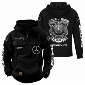 Sport Car Hoodie Tactical Quarter Zip, Hoodie Exclusive Logo For Car Owners CAR106021525023 - Black