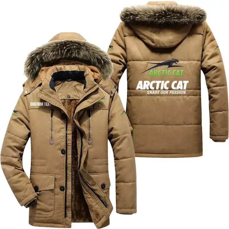 Off-Road Motors Parka hoodie, Coat with Hood Exclusive Logo For Car Motorcycles Lovers CAR7002082031 - Khaki