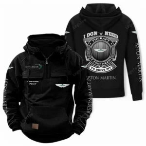 Car Hoodie Tactical Quarter Zip, Hoodie Exclusive Logo For Car Owners CAR106021525075 - Black