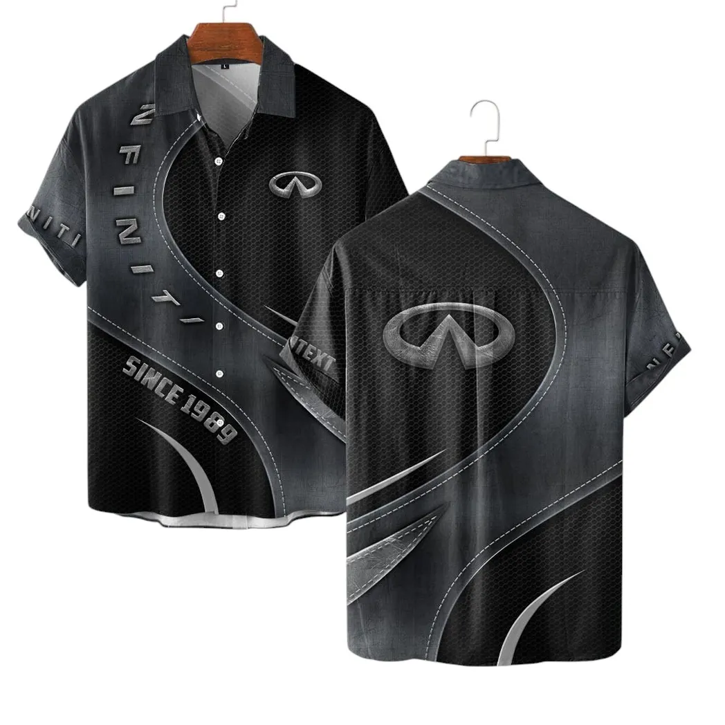 Auto Vintage Lovers Gift Hawaiian Shirt, Button up Shirt Exclusive Logo For Auto Lovers, Custom Name CAR17102252524