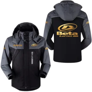 Motorbikes Outdoor Charging Suit, Exclusive Logo Fleece Truckket For Car Fans HFLJ0112312082 - Black