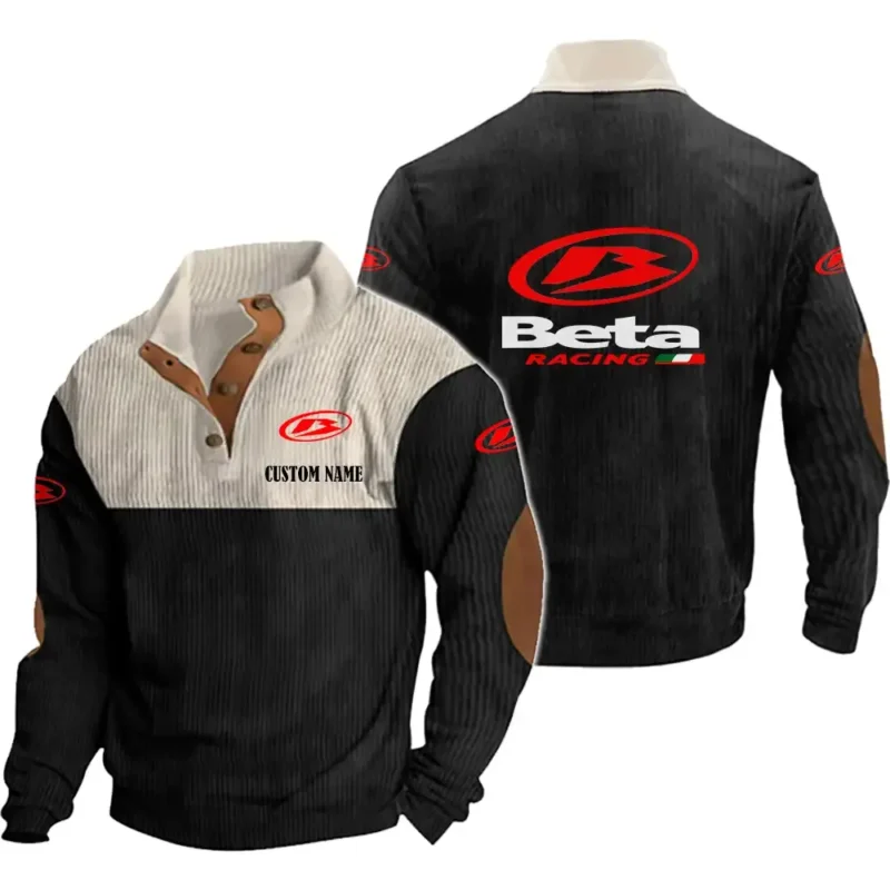Motorbikes Men's Stand Up Collar Base Shirt, Collar Hoodie Exclusive Logo For Car Motorcycles Fans CAR20012036 - Black