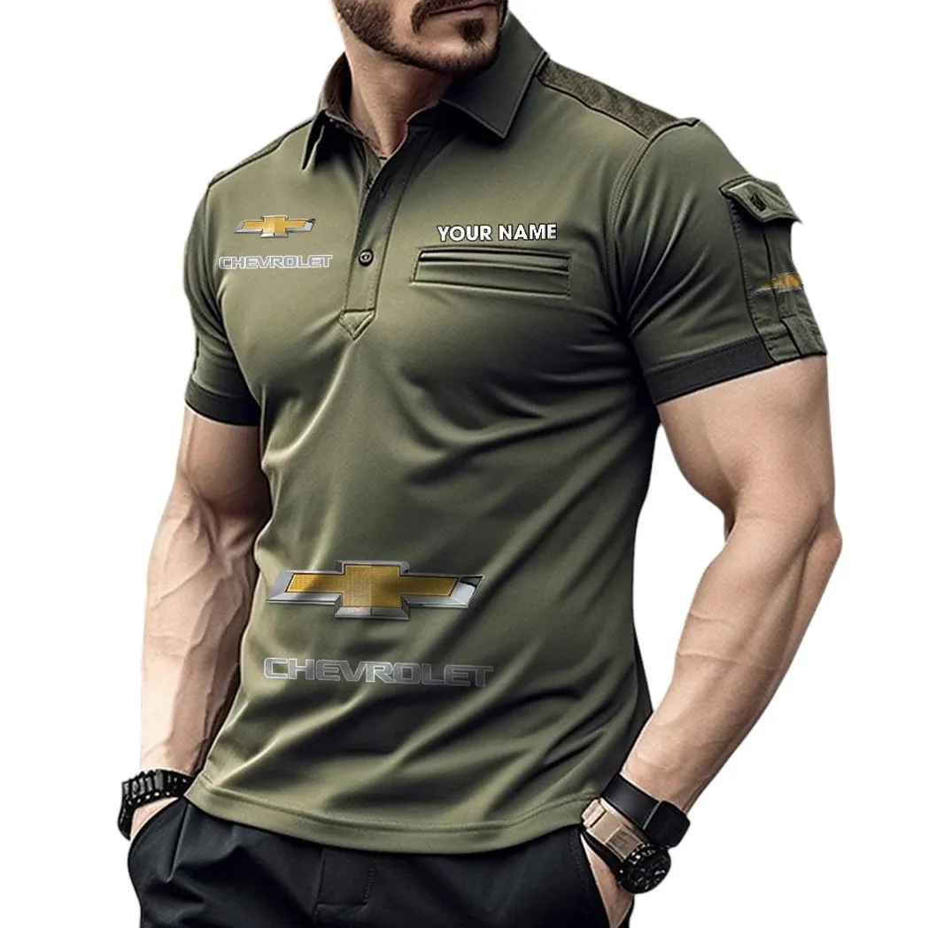 Big Car Fans Gift Pocket Polo Shirt, Polo Shirt Exclusive Logo For Big Car Fan, Custom Name CAR450051325358 - Green
