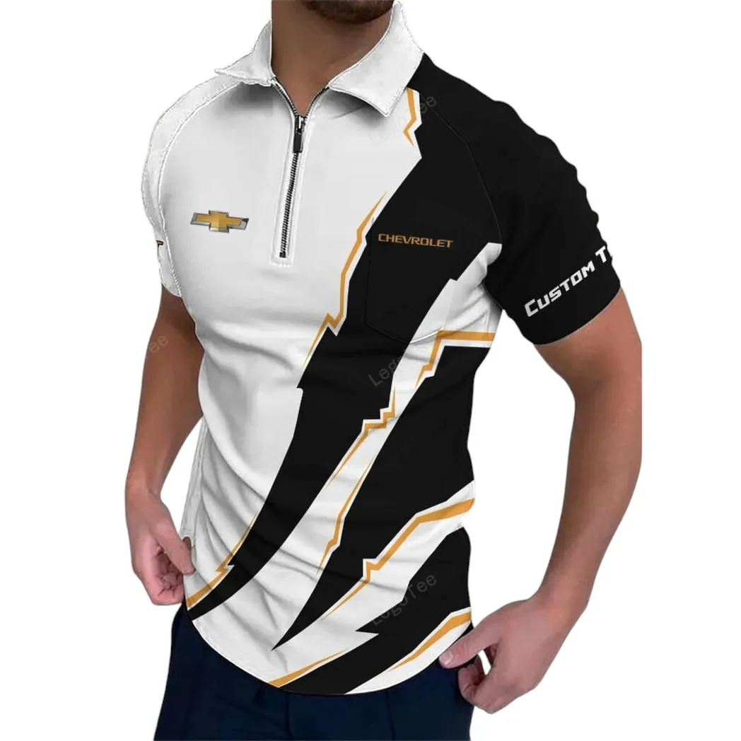 Big Car Fans Gift Zipper Polo Shirt, Shirt Exclusive Logo For Big Car Lovers CAR128021025021