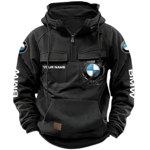 Luxury Auto Hoodie Tactical Quarter Zip, Hoodie Exclusive Logo For Luxury Auto Lovers CAR164022425189 - Black