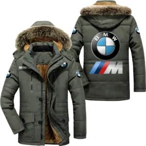 Luxury Auto3 Parka hoodie, Coat with Hood Exclusive Logo For Car Motorcycles Lovers CAR7002082047 - Army Green