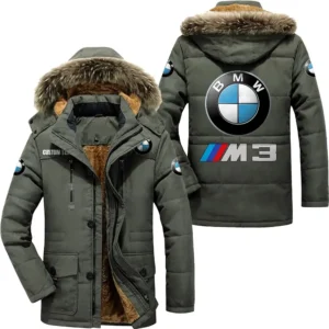 Luxury Autootorcycles Parka hoodie, Coat with Hood Exclusive Logo For Car Motorcycles Lovers CAR7002082048 - Army Green