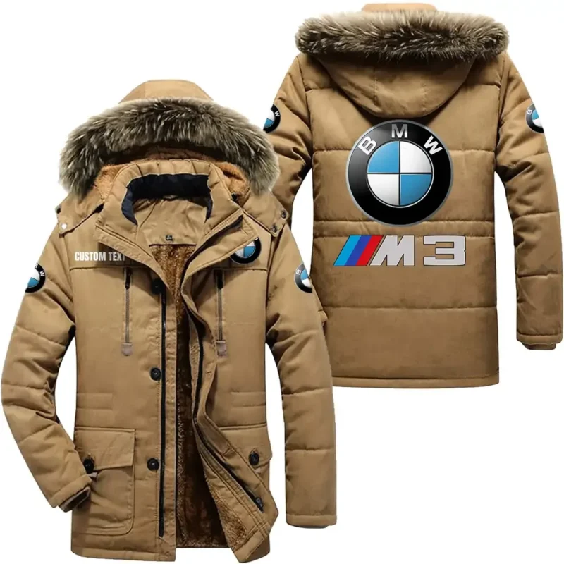Luxury Autootorcycles Parka hoodie, Coat with Hood Exclusive Logo For Car Motorcycles Lovers CAR7002082048 - Khaki