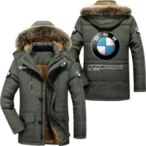 Luxury Auto rallye Parka hoodie, Coat with Hood Exclusive Logo For Car Motorcycles Lovers CAR7002082051 - Army Green