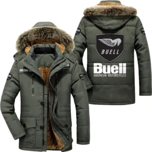 Motorcycles Parka hoodie, Coat with Hood Exclusive Logo For Car Motorcycles Lovers CAR7002082055 - Army Green