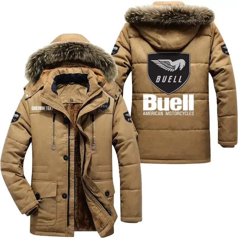 Motorcycles Parka hoodie, Coat with Hood Exclusive Logo For Car Motorcycles Lovers CAR7002082055 - Khaki
