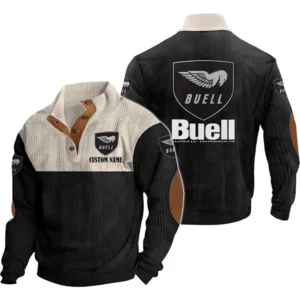 Motorcycles Men's Stand Up Collar Base Shirt, Collar Hoodie Exclusive Logo For Car Motorcycles Fans CAR20012038 - Black