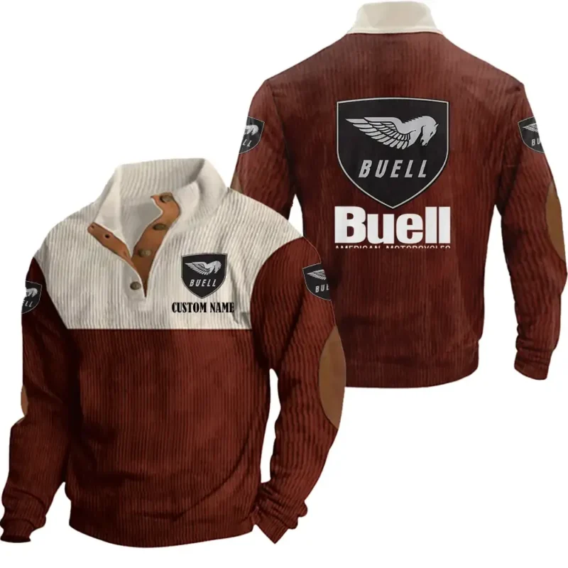 Motorcycles Men's Stand Up Collar Base Shirt, Collar Hoodie Exclusive Logo For Car Motorcycles Fans CAR20012038 - Red