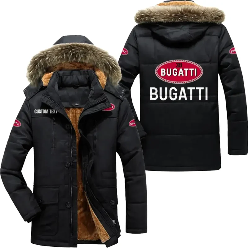 High-Speed Car Parka hoodie, Coat with Hood Exclusive Logo For Car Motorcycles Lovers CAR7002082056 - Black