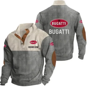 High-Speed Car Men's Stand Up Collar Base Shirt, Collar Hoodie Exclusive Logo For Car Motorcycles Fans CAR20012039 - Grey