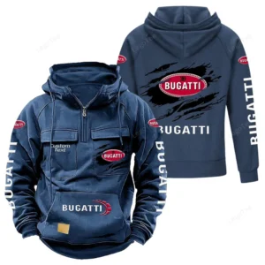 High-Speed Car Hoodie Tactical Quarter Zip, Hoodie Exclusive Logo For High-Speed Car Lovers - Dark Blue CAR122021425060-3