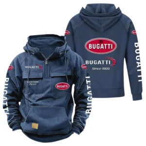 High-Speed Car Hoodie Tactical Quarter Zip, Hoodie Exclusive Logo For High-Speed Car Lovers - Dark Blue CAR96021425738-3