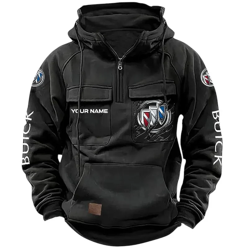 Vintage Sedan Hoodie Tactical Quarter Zip, Hoodie Exclusive Logo For Vintage Sedan Lovers CAR164022425146 - Black