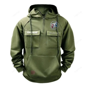 Vintage Sedan Hoodie Tactical Quarter Zip, Hoodie Exclusive Logo For Vintage Sedan Lovers - Army Green CAR109021425371-1
