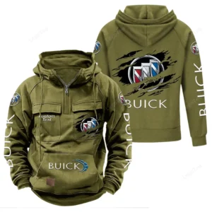 Vintage Sedan Hoodie Tactical Quarter Zip, Hoodie Exclusive Logo For Vintage Sedan Lovers - Army Green CAR122021425035-1