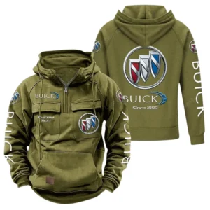 Vintage Sedan Hoodie Tactical Quarter Zip, Hoodie Exclusive Logo For Vintage Sedan Lovers - Army Green CAR96021425708-1