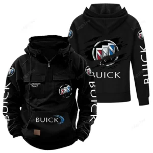 Vintage Sedan Hoodie Tactical Quarter Zip, Hoodie Exclusive Logo For Vintage Sedan Lovers - Black CAR122021425035-2