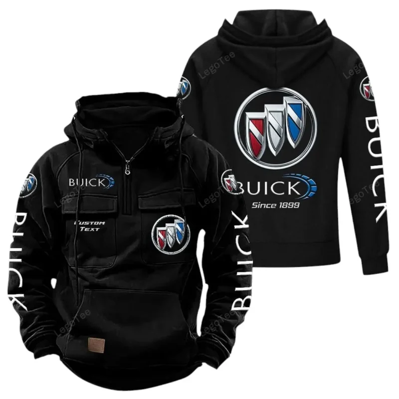 Vintage Sedan Hoodie Tactical Quarter Zip, Hoodie Exclusive Logo For Vintage Sedan Lovers - Black CAR96021425708-2