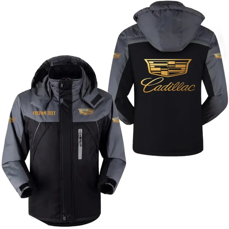 Vintage High-End Auto Outdoor Charging Suit, Exclusive Logo Fleece Truckket For Car Fans HFLJ0112312026 - Black