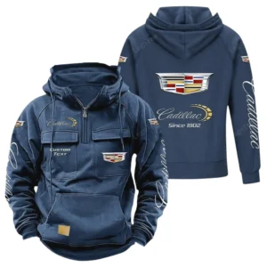 Vintage High-End Auto Hoodie Tactical Quarter Zip, Hoodie Exclusive Logo For Vintage High-End Auto Lovers - Dark Blue CAR96021425732-3